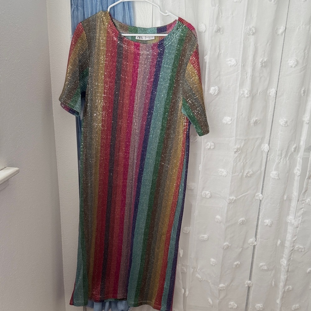 Zara Multicolor Sequin dress